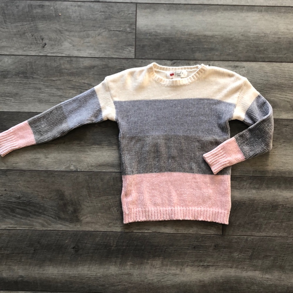 Poof girl color block sweater!